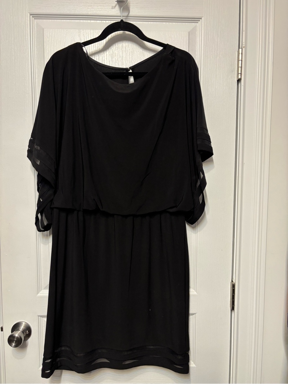 Jessica Howard Black Blouson Dress